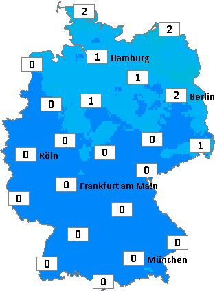 Deutschlandkarte mit kumuliertem Niederschlag am 11.11.2025