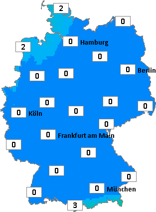 Deutschlandkarte mit kumuliertem Niederschlag am 27.03.2026