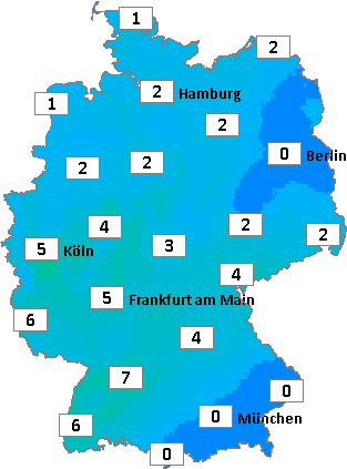 Deutschlandkarte mit kumuliertem Niederschlag am 28.03.2026