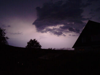 Nach der Hitze kommen die Gewitter. Bild: Christian Schön